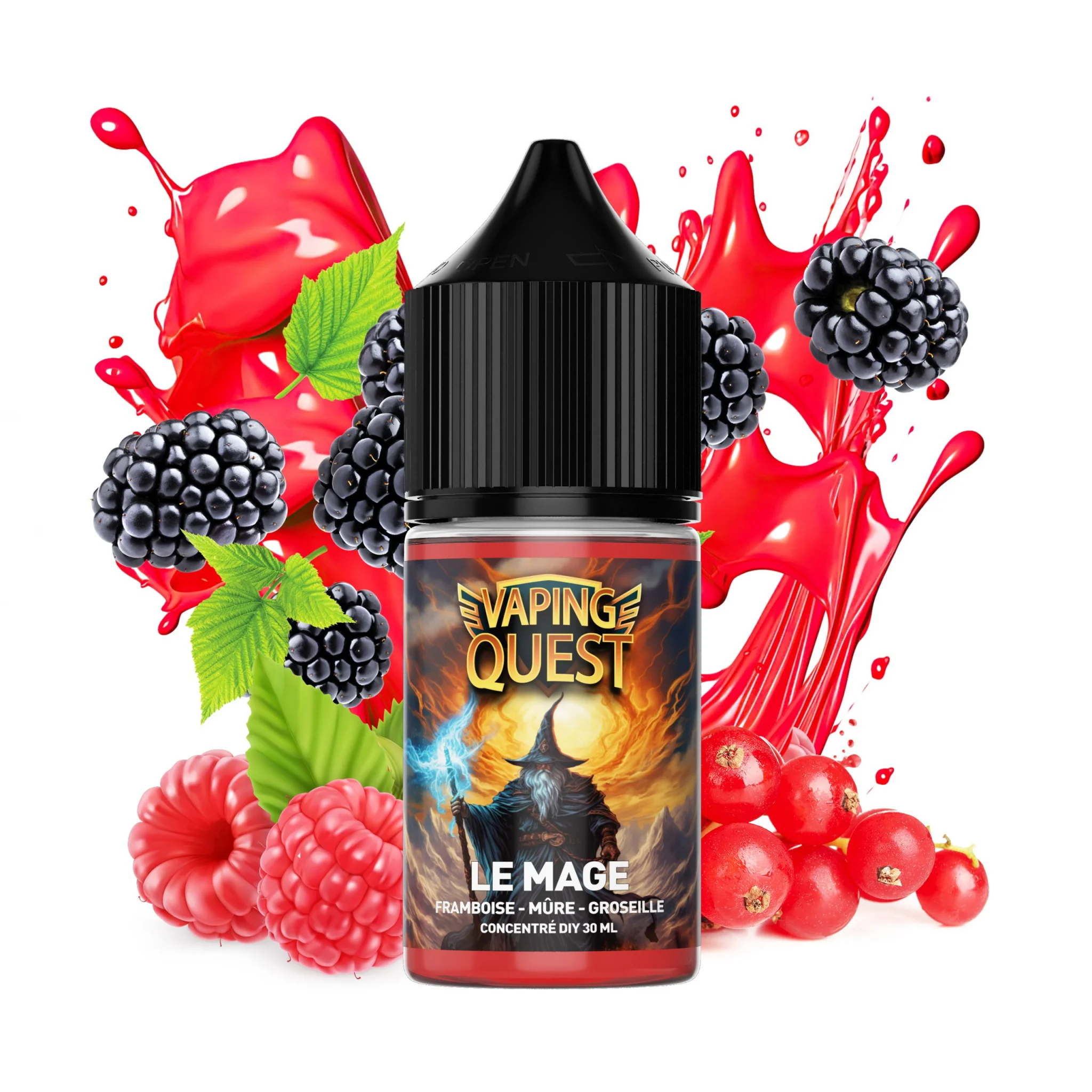 Concentré - Vaping Quest - Le Mage 0mg 30 ml - Mixup Labs